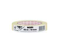ruban de masquage en papier crêpé, 19 mm x 50 m, beige