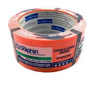 Ruban de masquage résistant pour surfaces rugueuses, effaçable, résistant aux UV, 48 mm x 20 m, Orange, 5 pièces