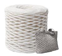 Ruban de raphia - Cordon d'emballage naturel, brin de papier | Matériau de paille au crochet, fibre de vannerie faite à la main, embellissement décoratif d'emballage cadeau avec projet d'arrangement f