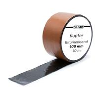 Ruban de réparation bitumé 100 mm x 10 m, couleur cuivre, ruban adhésif pour fissures et joints, bande d'étanchéité contre l'eau et l'humidité, autocollant, joint de toit et de cheminée
