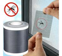 Ruban de réparation pour moustiquaire anti-insectes, patch auto-adhésif pour filet anti-moustiques, autocollants pour drain de sol, bandes de couverture pour trous de maille endommagés 1 Roll