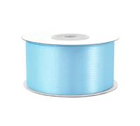 Ruban de satin 38 mm x 25 m - Couleurs au choix : 3/6/12/18/25/38/50/75/100 mm - Couleurs résistantes et lavable - Ruban pour mariage - Ruban cadeau, pour emballage, décoration, loisirs créatifs -