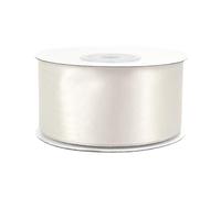 Ruban de satin de 38 mm x 25 m - Couleurs au choix : 3/6/12/18/25/38/50/75/100 mm - Couleurs résistantes et lavable - Ruban pour mariage - Ruban cadeau, pour emballage, décoration, loisirs créatifs