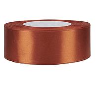 Ruban de satin double face de 38 mm x 5 m (cuivre) pour cadeaux, couture, fêtes, événements, robes, mariages, Noël, travaux manuels, nœuds, voiture, ballons floraux, cheveux, bricolage, bouquets
