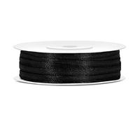 Ruban de satin largeur 3 mm longueur 50 m (noir)
