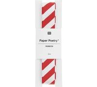 Ruban de Satin Rayé Rico Design 16mm x 3m : Élégance en Toute Simplicité(...) - Rouge/Blanc Rouge/Blanc G