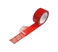 Ruban de sécurité Largeur 50 mm Longueur 50 m Épaisseur 49 µ PET rouge rouge