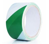 Ruban de signalisation noir et jaune, Ruban d'avertissement adhésif réfléchissant 40 mm x 15 m multicolore(Green/White)