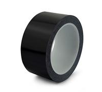 Ruban de signalisation noir et jaune, Ruban d'avertissement de danger réfléchissant multicolore 80 mm par 40 m(Black)