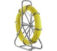 Ruban de tirage en fibre de verre, 152 m, 6,3 mm, tire-câble avec support, tige de tirage de câble avec mécanisme de verrouillage, outils de tirage, pour murs, sols et conduits électriques, non conduc