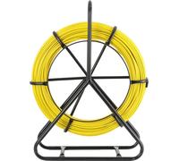 Ruban de tirage pour câbles à fibre optique - Ruban de tirage / tire-câbles - 100 m - 6 mm - Pour gaines et goulottes - Avec support à tambour