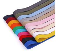 Ruban de tissu de 280 mètres, disponible en 28 couleurs, de 10 mm de largeur, en coton, idéal pour la couture et les travaux manuels
