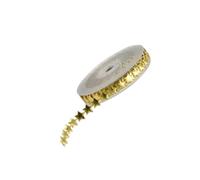 Ruban Décoratif de Noël Pentagramme Créatif, Rouleau 15 M