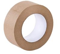 Ruban d'emballage, ruban en papier kraft 164 pi brondiment brun ruane en papier coupé en papier coupé d'eau activée et colis d'emballage gommé pour les boîtes de déménagement du ruban d'emballage por