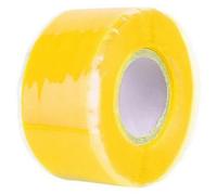 Ruban d'étanchéité et de réparation - Ruban isolant - Étanchéité à l'eau - À base de silicone - Résistant à la chaleur - Largeur : 25 mm - Longueur : 1,5 m - Jaune