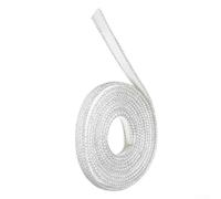 Ruban d'étanchéité plat en fibre de verre pour poêle à granulés, porte de four et four - Résistant aux hautes températures - Faible conductivité thermique - Pour chaudière, cheminée, verre (300 cm)