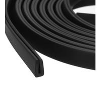 Ruban d'étanchéité SOURCING MAP 1pc 2m Longue pour Bords 0,5-1mm Épais 8mm Haut Profilé Bord en Forme U Protection Caoutchouc Noir