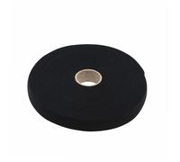 Ruban élastique WERKA PRO molletonné noir 25 mm x 10 m