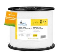 Ruban électrique Herkules Power - Ruban de 300m avec une résistance de 4,5 ohms/m - Ruban robuste conducteurs en acier inoxydable et aluminium - Ruban de 40mm de large tous les types d'animaux