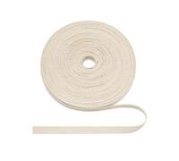 Ruban en arête de poisson beige beige en coton de poisson 10 mm, ruban en tissu en arête de poisson de 22 yards pour renforcer la sangle de bord, bricolage de couture DIY - Sergé 10 mm*22Y