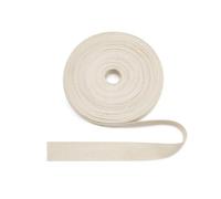Ruban en arête de poisson beige beige en coton de poisson 20mm, 10 yards pour renforcer la sangle de bord, bricolage DIY - Sergé 20mm*10Y