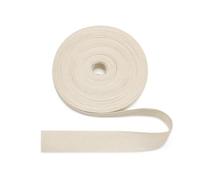 Ruban en arête de poisson beige beige en coton de poisson 25 mm, 10 yards ruban en tissu en arête de poisson pour renfort de sangle de bord, bricolage DIY - Sergé 25 mm*10Y