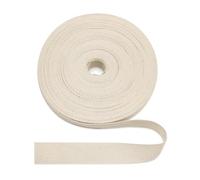 Ruban en arête de poisson Jamsinmu beige en coton naturel 25 mm, ruban en arête de poisson de 22 yards pour renforcer la sangle de bord, bricolage DIY - Sergé 25 mm*22Y
