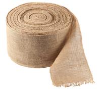 Ruban en jute 13 cm x 25 m - Jute naturel - Décoration de table - Artisanat - Look rustique - Structure solide - Tissu en jute