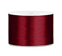 Ruban en satin bordeaux, 50 mm, 25 m