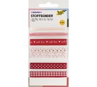 Ruban en tissu set 'Rosy Love', longueur totale: 5,5 m