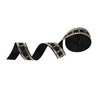 Ruban Film Noir Polyester 10 Yards 25mm pour Loisirs Créatifs