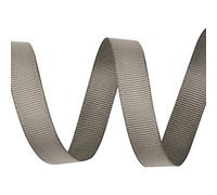 Ruban gros grain - 15mm x 10m - Métal gris