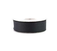 Ruban gros grain noir 25 mm de large x 25 metres de longueur