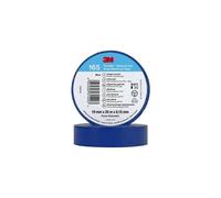 3M Temflex 165 Ruban isolant électrique en vinyle, bleu, 19 mm x 25 m, 0,15 mm x100 morceau