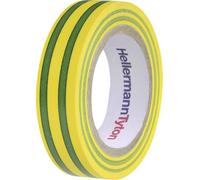 Ruban isolant HelaTape Flex 15 HellermannTyton 710-00106 vert, jaune (L x l) 10 m x 15 mm