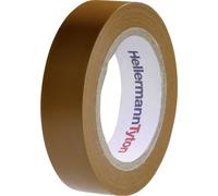 Ruban isolant HelaTape Flex 15 HellermannTyton 710-00107 marron (L x l) 10 m x 15 mm
