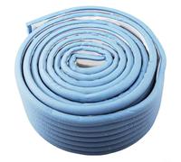 Ruban isolant pour tuyaux d'eau, 2 m x 8 cm, bande en mousse thermique antigel pour tuyaux extérieurs, climatisation et radiateur, réduction du bruit, ajustement personnalisable, beige (bleu)