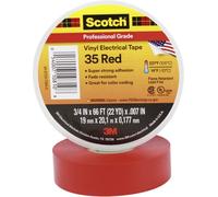 Ruban isolant Scotch® 35 Scotch SCOTCH35-19X20RD rouge (L x l) 20 m x 19 mm résine caoutchouc 1 pc(s)