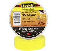 Scotch Ruban isolant 35 SCOTCH35-19X20YE jaune 20 m x 19 mm résine caoutchouc 1 pc