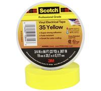 Ruban isolant Scotch® 35 Scotch SCOTCH35-19X20YE jaune (L x l) 20 m x 19 mm résine caoutchouc 1 pc(s)