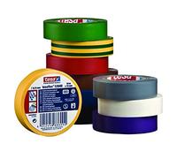 Ruban isolant Tesa 10 m x 15 mm. Couleur : bleu. Lot de 160 pièces.