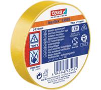 Ruban isolant tesa tesa® Professional 53988-00091-00 jaune (L x l) 20 m x 19 mm
