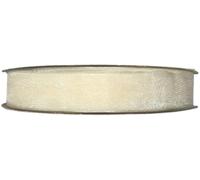 Ruban ivoire organza h 20 m 50 m