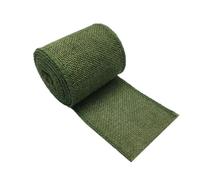 Ruban Jute Rouleau de ruban en toile Jute naturel coloré, 3.0M/rouleau, 6cm, for garniture tissu, for bricolage, artisanat, décoration mariage(Green)