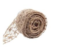 Ruban Jute Ruban de Jute naturel 1/5M, ruban d'habillage en dentelle lin rustique for bricolage, décoration d'emballage fête mariage(Style 1 Width 5cm 1M)