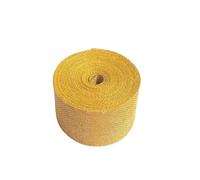 Ruban Jute Ruban en toile de Jute naturelle colorée, 6cm, 3.0m, rouleau tissu, for bricolage, artisanat noël, décoration nœuds floraux mariage(Yellow 6cmx3.0m)