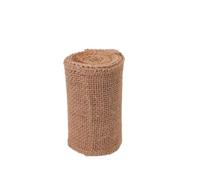 Ruban Jute Ruban en toile de Jute Vintage naturel, 6/2M, 3-15cm, artisanat avec nœud, décoration mariage, rouleau tissu lin et(10cm,6M-(3roll))