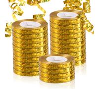 Ruban Laser Doré, 240m x 5mm Ruban pour Ballon Doré, Anneau Brillant Ballon Décoration Ruban Brillant pour Ballons, Pour Emballage Cadeau, Mariage, Artisanat, Emballage Cadeau, DéCoration De FêTe