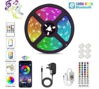 Ruban LED 10M 5050 RVB 180 - Bleutooth Bande LED avec télécommande 44 touches + Contrôlé par APP du Smartphone
