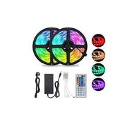 Ruban led 10m, bande led 300 leds, 5050 rgb 6 modes d'éclairage, ip65 étanche,peut-découpé clignotant au néon decor rubans avec